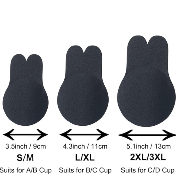 NWT 2 Pairs Invisible Adhesive Lift Bra | Reusable Backless Push Up Sticky Bra - Picture 6 of 12